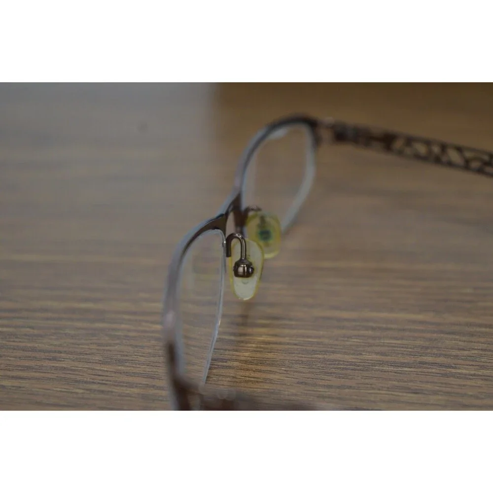 Guess Women's Cat Eye Glasses 37 Frame Grooved Metal 50 18-135 Eyeglasses 1504